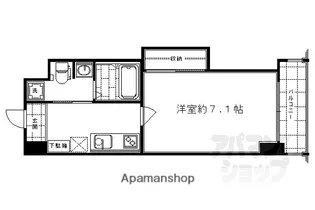 HF四条河原町レジデンス【702号室】の間取り