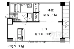 HF四条河原町レジデンス【1305号室】の間取り