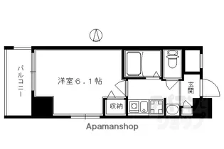 エステムプラザ京都五条大橋【502号室】の間取り
