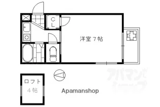 アトレ堺町【205号室】の間取り
