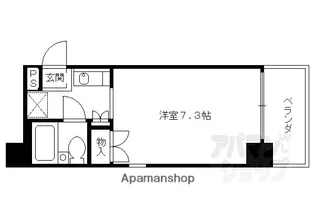 デ・リード京都東洞院【401号室】の間取り