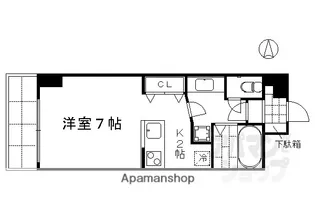 デ・リード河原町【403号室】の間取り