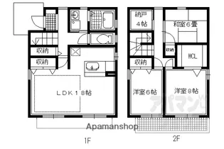 パストラル木野【B101号室】の間取り