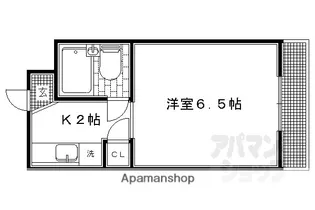 ニケンカン【203号室】の間取り