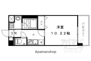 ビエラコート二条【810号室】の間取り