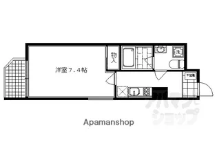 クレストコート二条城北【206号室】の間取り