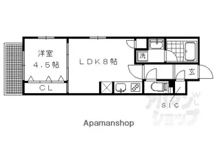 ベラジオ堀川今出川II【505号室】の間取り