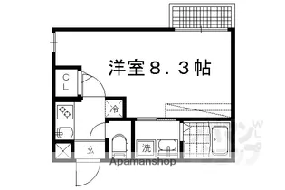 アークリード北野白梅町【403号室】の間取り