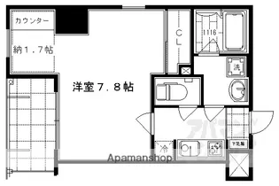 クリスタルグランツ京都御所西【902号室】の間取り