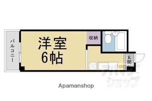 コートハウス大西【108号室】の間取り