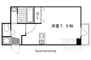 CASA FLUENTE【502号室】の間取り