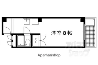 アーバンハイツ堀【501号室】の間取り