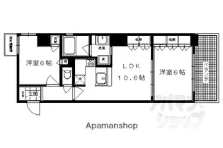 リーガル京都四条烏丸【501号室】の間取り