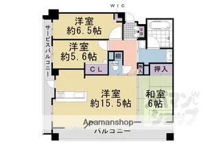 パデシオン六角堀川東【1104号室】の間取り