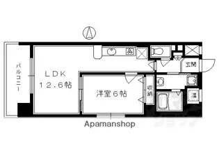 インベスト京都堀川【402号室】の間取り