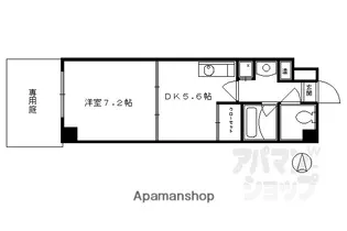 アヴィ四条【102号室】の間取り