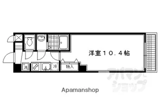 グランコスモ河原町【1002号室】の間取り