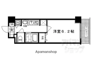 プレサンス京都鴨川彩華【404号室】の間取り