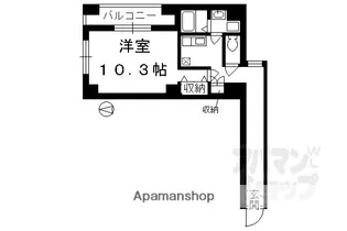 ビレイユ真英富小路高辻【1階】の間取り