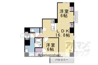 ウェスタ四条【901号室】の間取り