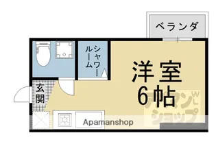 抜天房【203号室】の間取り