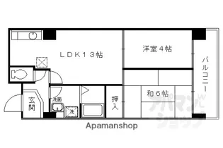 パラシオ西洞院【401号室】の間取り