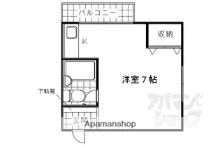 KEYーHOUSE今出川【307号室】の間取り
