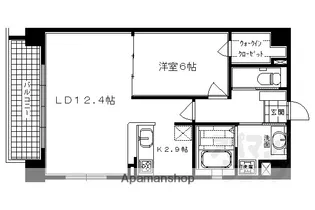 ベラジオ京都鴨川【302号室】の間取り