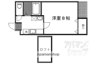 ガーネット御所西【301号室】の間取り