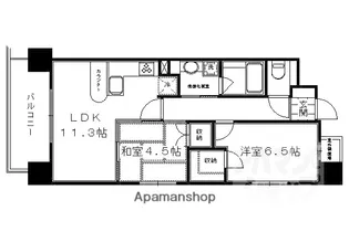 アルス四条室町【4階号室】の間取り