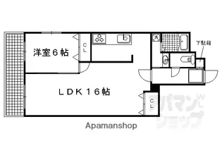 URESIDENCE二条城【501号室】の間取り