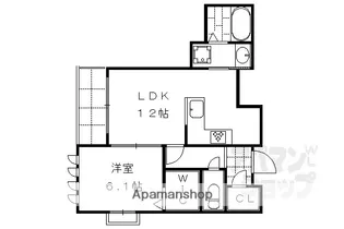 京洛舎 東山三条【301号室】の間取り
