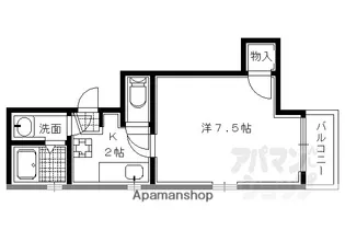 1Kの間取り画像