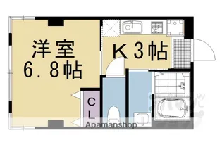 天進ビル【502号室】の間取り