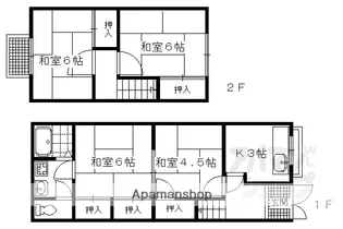 京都府京都市左京区一乗寺塚本町【一戸建】の間取り