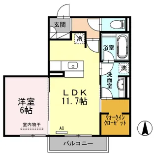 エスポワール・ヴィラ B棟【2階】の間取り