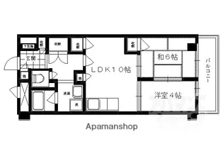 ライオンズマンション高台寺【406号室】の間取り