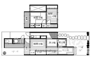 京都府京都市左京区下鴨前萩町【一戸建】の間取り