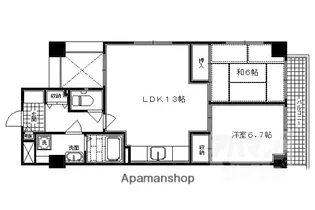 サンロータス池治【403号室】の間取り