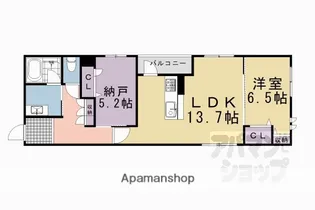 シャーメゾン ライズ ONE【302号室】の間取り