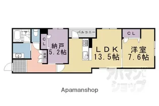 シャーメゾン ライズ ONE【202号室】の間取り