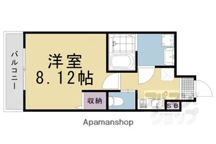 Gladvis二条式部【1階】の間取り