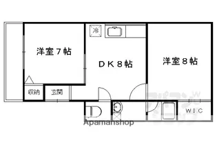 BEANSIII【1-3F号室】の間取り