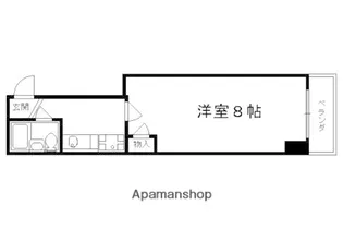 近畿シティハウス【702号室】の間取り