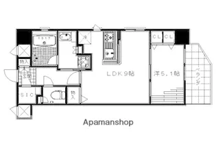 京都府京都市下京区七条御所ノ内北町【マンション】の間取り