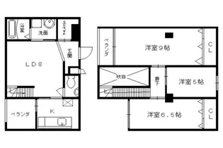 京都府京都市下京区天神町【マンション】の間取り