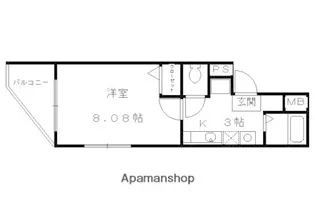 京都府京都市東山区日吉町【マンション】の間取り
