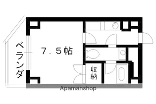 EARTH COURT 清水【3階】の間取り