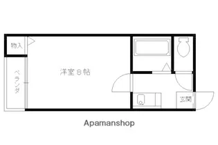A・CCUEIL五条【105号室】の間取り