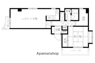 レトロマンションIV【504号室】の間取り